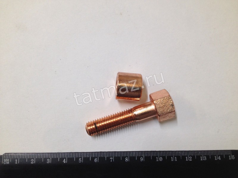 Болт крепления выпускного коллектора со втулкой СМ 240Н-1008504-10 Болт крепления выпускного коллектора со втулкой СМ 240Н-1008504-10